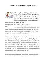 Tài liệu Viêm xoang hàm do bệnh răng ppt