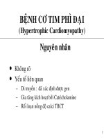 Tài liệu Bài giảng Bệnh cơ tim phì đại doc