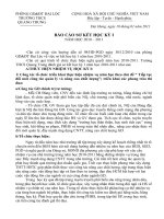 Bài giảng BÁO CÁO SƠ KẾT HỌC KỲ I- NĂM HOC 2010-2011