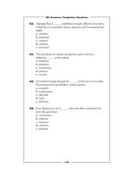 Tài liệu 501 xentence completion questions part 24 ppt