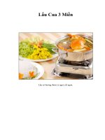 Tài liệu Lẩu Cua 3 Miền doc