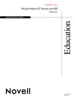 Tài liệu Placing Windows NT Domains into NDS - Instructor Guide docx