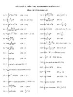 Bài soạn BÀI TẬP ÔN TẬP ĐẦU HK2 KHỐI 12