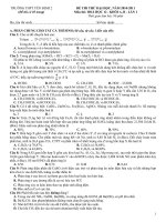Gián án ĐỀ THI THỬ ĐẠI HỌC KHỐI A, B TRƯỜNG THPT YÊN ĐỊNH 2 -THANH HOÁ