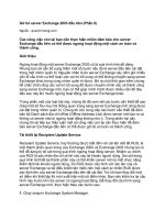 Tài liệu Gỡ bỏ server Exchange 2003 đầu tiên (Phần II) pdf