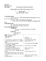 Bài soạn GA 1 TUAN  23 ( CHUAN KHONG CAN CHINH)