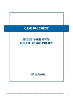 Tài liệu Build Your Own E-mail Usage Policy docx