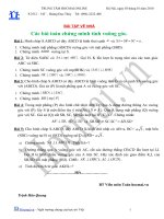 Tài liệu Các bài toán chứng minh tính vuông góc (Bài tập và hướng dẫn giải) ppt