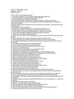 ĐỀ THI lý THUYẾT SINH lý lần 2 