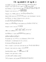 Tài liệu Chứng minh Bất đẳng thức doc