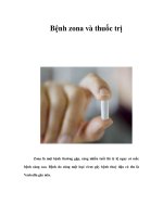Tài liệu Bệnh zona và thuốc trị ppt