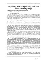 Thị trường dịch vụ ngân hàng việt nam trước xu thế hội nhập 
