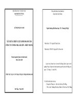 Xây dựng chiến lược kinh doanh cho công ty cổ phần bia sài gòn miền trung 