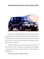 Tài liệu Bí quyết thành công của Nissan nằm ở đâu? docx