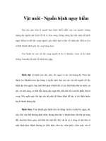 Tài liệu Vật nuôi - Nguồn bệnh nguy hiểm pdf