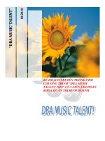 Tài liệu Kế hoạch truyền thông chương trình DBA Music Talent 2010 doc