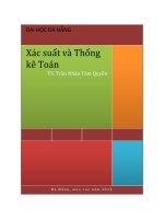 BÀI GIẢNG XÁC XUẤT VÀ THỐNG KÊ TOÁN