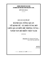 Đánh giá tổng quan về kinh tế xã hội vùng bờ liên quan tới hệ thống vũng vịnh 