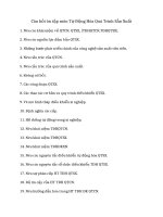 Câu hỏi ôn tập môn tự động hóa quá trình sản xuất 