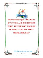 Tài liệu Final research report 