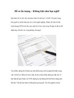 Tài liệu Hồ sơ ấn tượng – Không khó như bạn nghĩ! doc