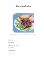 Tài liệu Bò nướng sốt giấm pdf