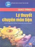 Giáo trình lý thuyết chuyên môn tiện 