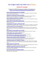 Tài liệu The Complete Guide to the TOEFL iBTI Listening part 1 pptx