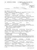 Tài liệu TRƯỜNG THPT LÊ HỒNG PHONG ĐỀ THI THỬ ĐẠI HỌC VÀ CAO ĐẲNG MÔN: HÓA HỌC doc