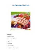 Tài liệu Cá hồi nướng vỉ sốt dâu ppt