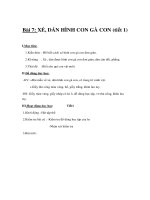 Tài liệu Thủ công 1 - Bài 7: XÉ, DÁN HÌNH CON GÀ CON (tiết 1) pdf