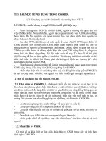 Tài liệu Một số nội dung trong CSSKBD doc