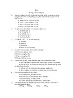 Tài liệu Đề thi thử ĐH môn Hóa khối A lần 3 năm 2010 pdf