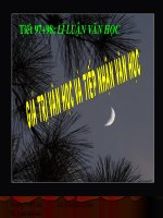 Bài giảng Gia tri van hoc.ppt