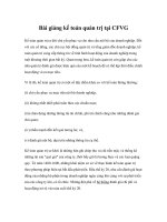 Tài liệu Bài giảng kế toán quản trị tại CFVG pdf