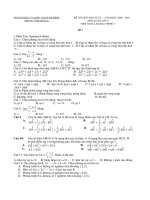 Gián án Mot so de thi thu 8tuan