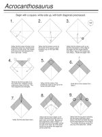 Tài liệu Nghệ thuật xếp hình Nhật Bản:Acrocanthosaurus pptx