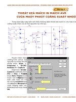 Thiết kế mạch in mạch AVR của máy phát công suất nhỏ 