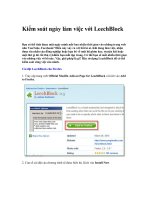 Tài liệu Kiểm soát ngày làm việc với LeechBlock pdf