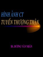 Tài liệu BÀI GIẢNG HÌNH ẢNH CT TUYẾN THƯỢNG THẬN doc