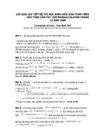 Bài giảng LOI GIAI CHI TIET DE THI THANG 12