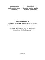 Một hệ thống cung cấp chứng chỉ số   một hệ thống cung cấp chứng chỉ số theo mô hình khóa tập trung 