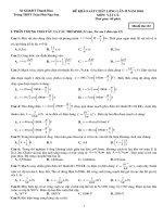 Tài liệu DE THI & DAP AN THPT TRAN PHU