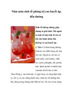 Tài liệu Năm món sinh tố phòng trị cao huyết áp, tiểu đường pdf