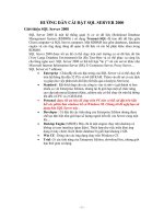 Tài liệu Hướng dẫn- Cài đặt SQLServer2000 ppt