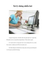 Tài liệu Xử lý chứng nhiều hơi doc