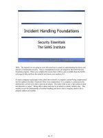 Tài liệu Incident Handling Foundations ppt