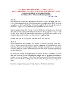 Tài liệu Ứng dụng máy tính trong lưu trữ và xử lý số liệu khí tượng thuỷ văn vùng đồng bằng sông Cửu Long pptx