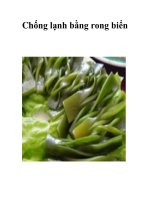Tài liệu Chống lạnh bằng rong biển doc