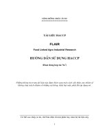 tài liệu hướng dẫn HACCP